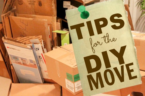 A sign that says tips for the diy move